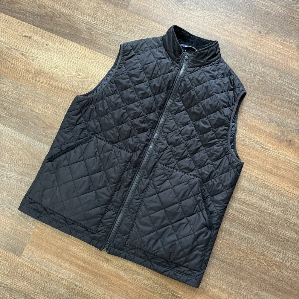 Barbour x Orvis Black Quilted Vest Men's Sz‎ XL Preppy Upscale Outdoor